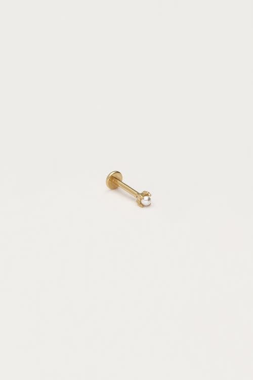 Earstud piercing 1pc pearl MJ12681 Gold
