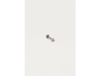 Earstud piercing 1pc 4 strass MJ12680 Silver