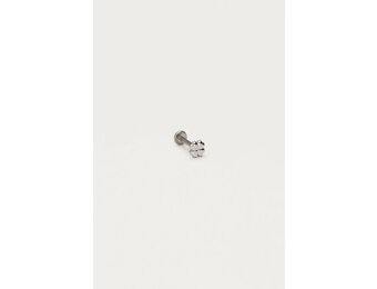 Earstud piercing 1pc clover big MJ12676 Silver
