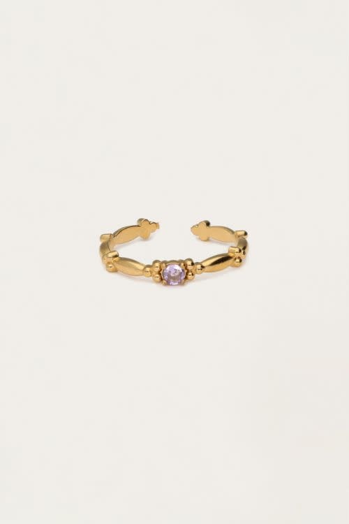 Ring fine vintage lilac MJ12995 Gold