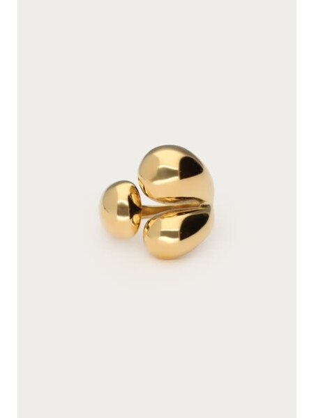 Ring triple dot MJ12555 Goud