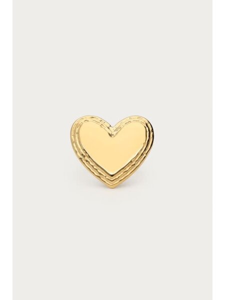 Ring stmt heart MJ12557 Gold