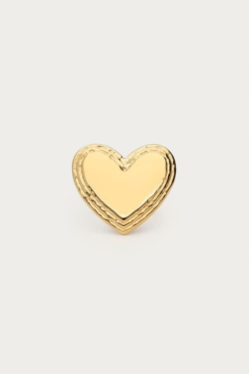 Ring stmt heart MJ12557 Gold