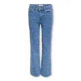 KOGJUICY WIDE PEARL DNM JEANS 15354111 Light Blue Denim PEARLS