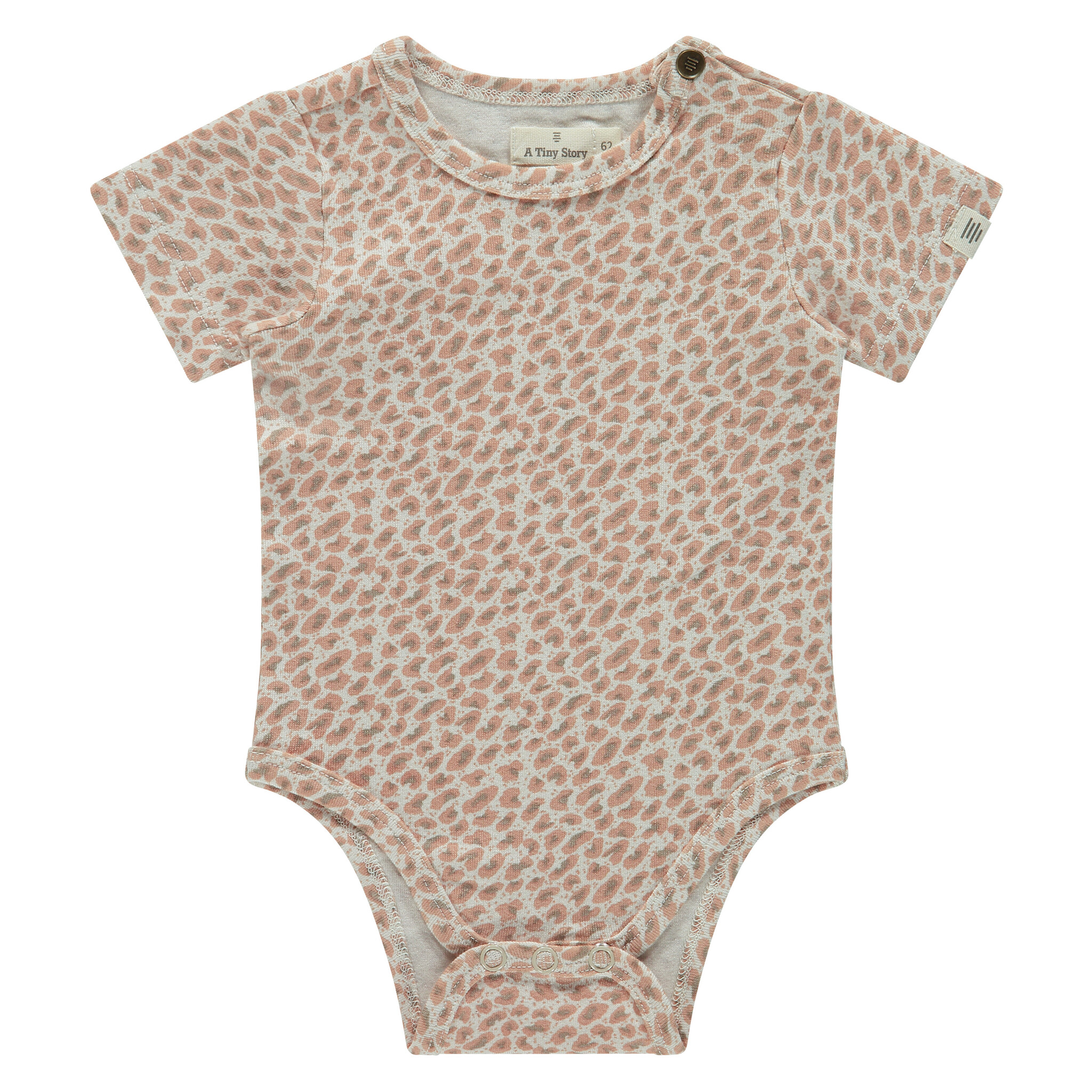 baby romper shortsleeve TIN25329646 dusty coral
