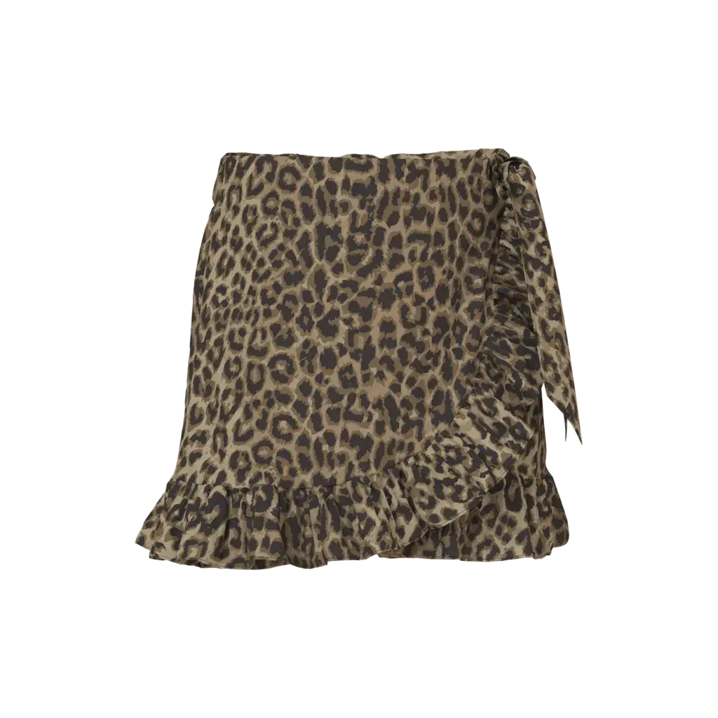 NMFVINAYA SKORT 13230555 Black LEOPARD AOP