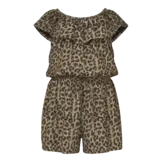 NMFVINAYA SS  PLAYSUIT 13218322 Black LEOPARD AOP