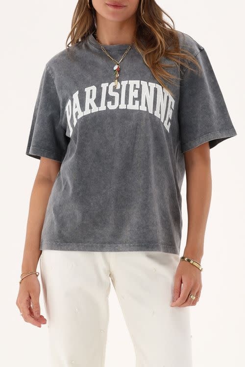 T-shirt Parisienne MJ13409 grijs