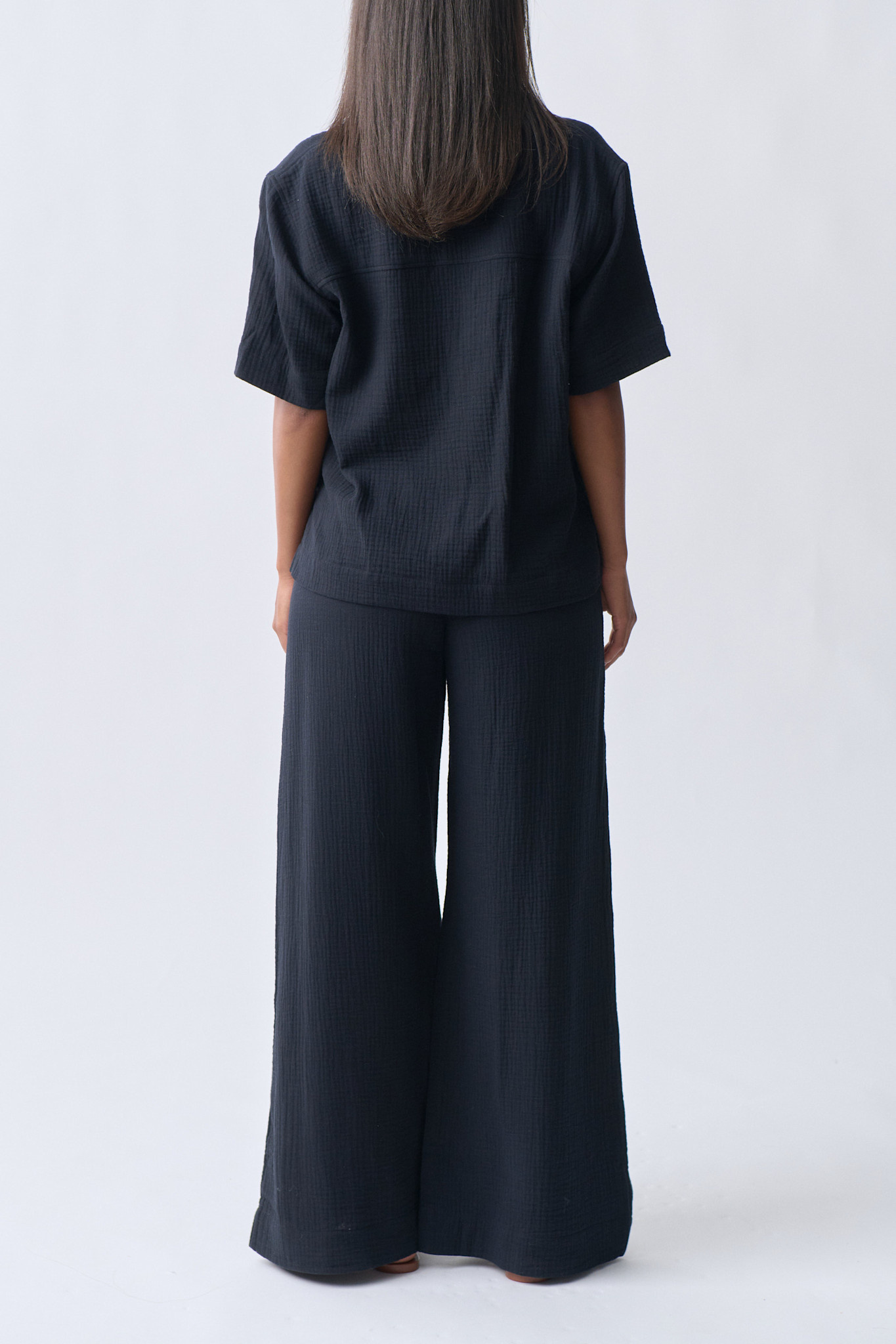 Gauze trousers 22655 Black (9000)