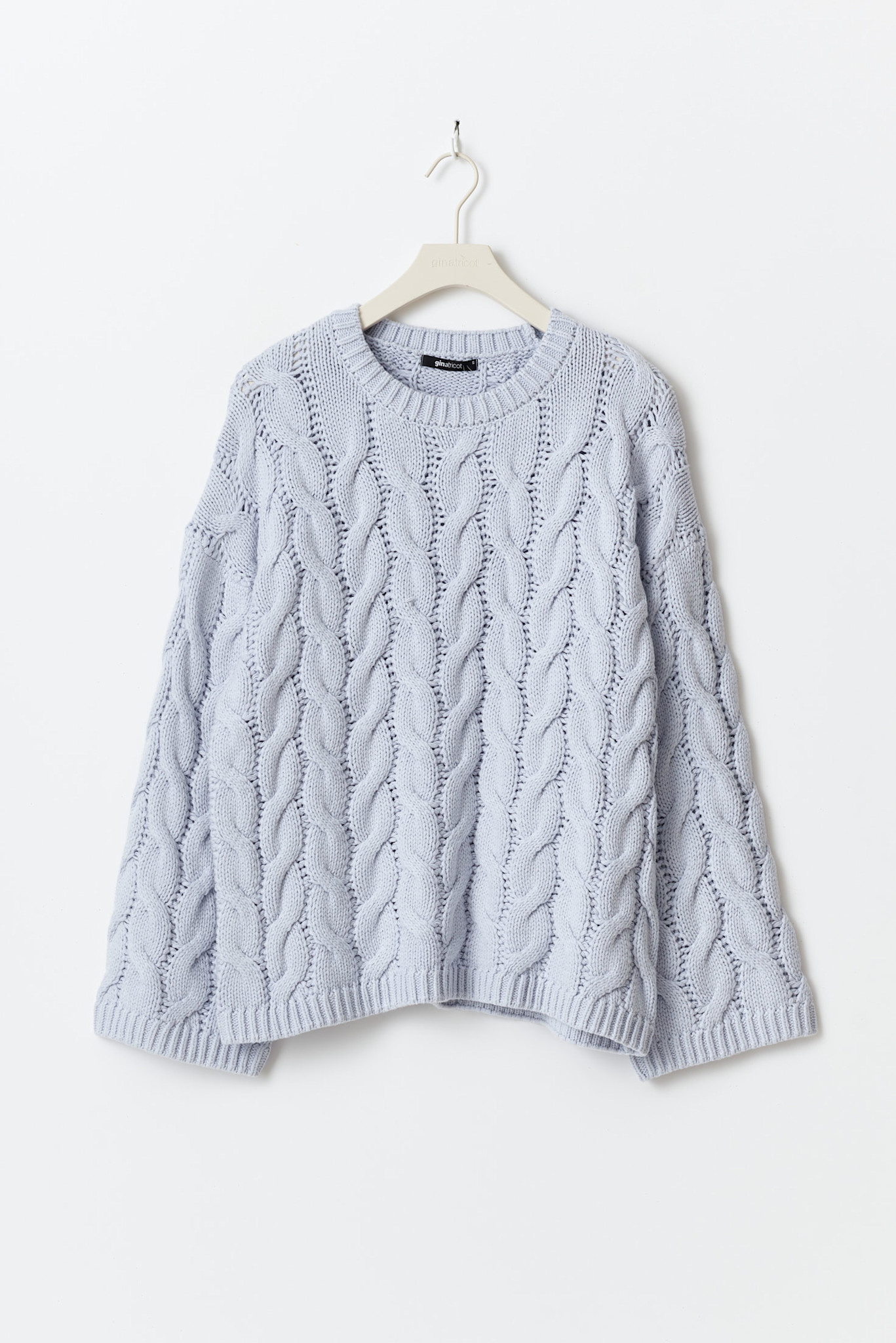 Cable knitted sweater 22394 Heather (8422)