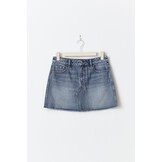 Short denim skirt 24568 Mid blue