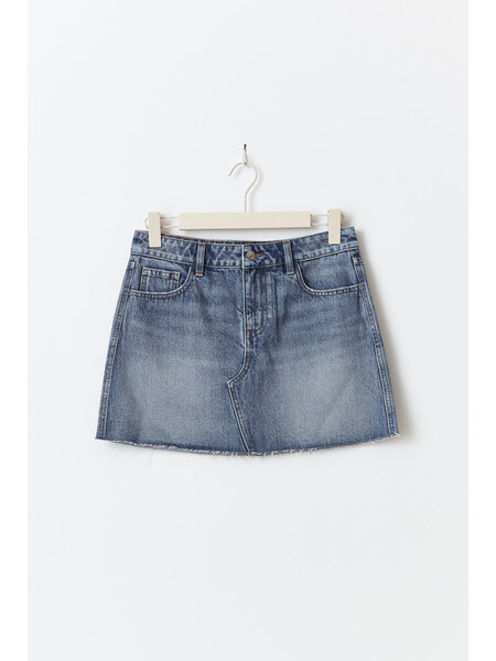 Gina Tricot Short denim skirt 24568 Mid blue