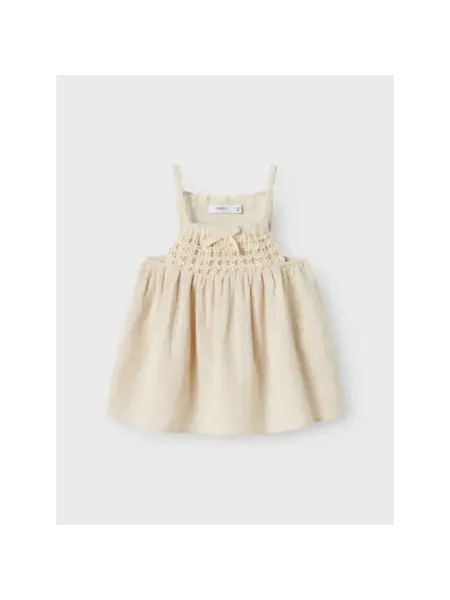 name it NMFJATTI STRAP TOP 13242275 Bleached Sand