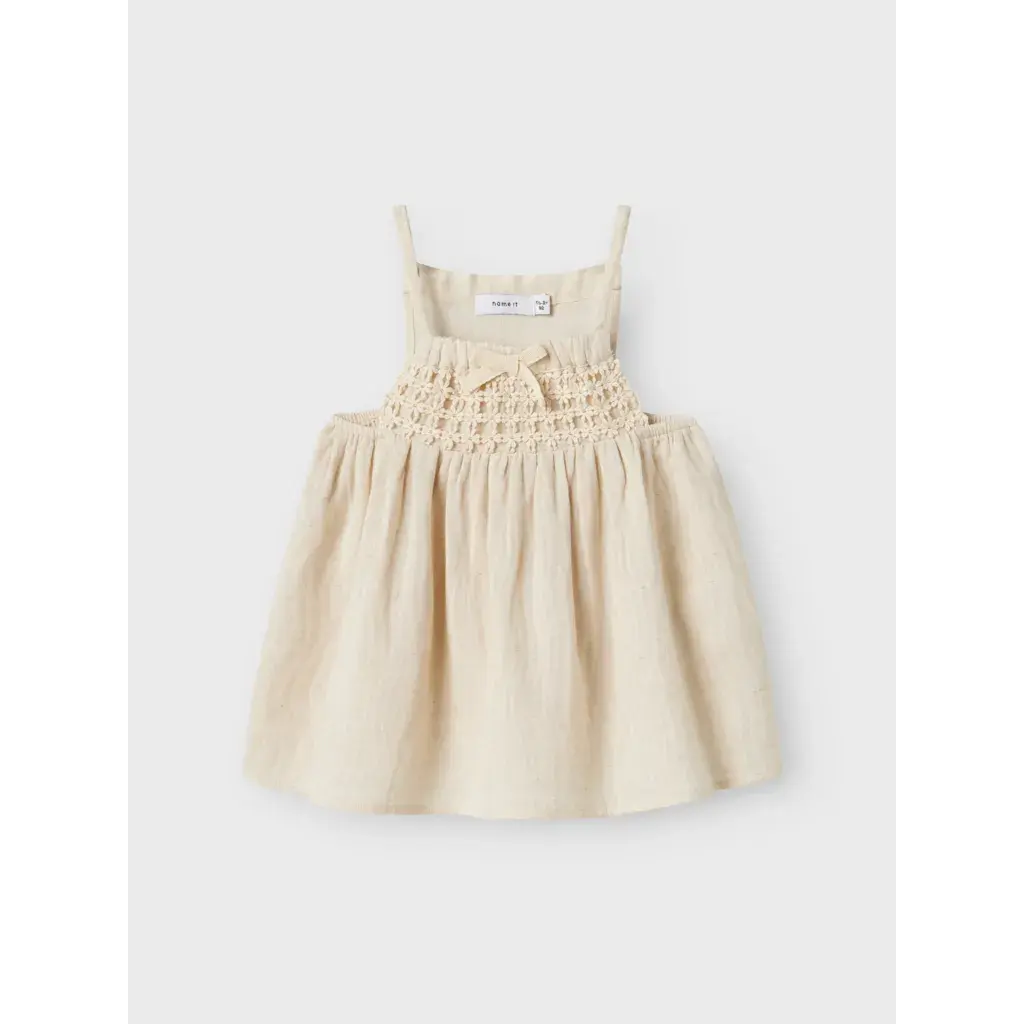 NMFJATTI STRAP TOP 13242275 Bleached Sand