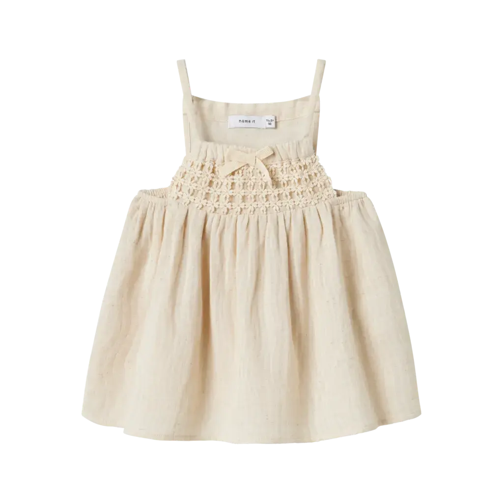 NMFJATTI STRAP TOP 13242275 Bleached Sand