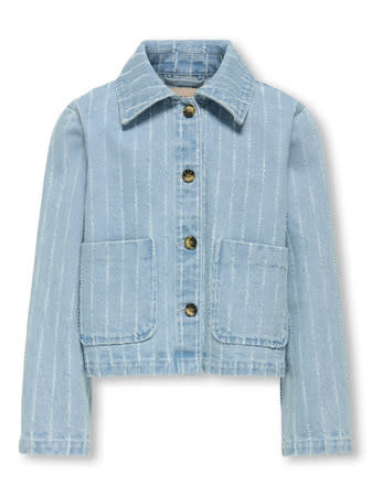 KOGLERIN LS POCKET STRIPE DNM JACKET 15359812 Light Blue
