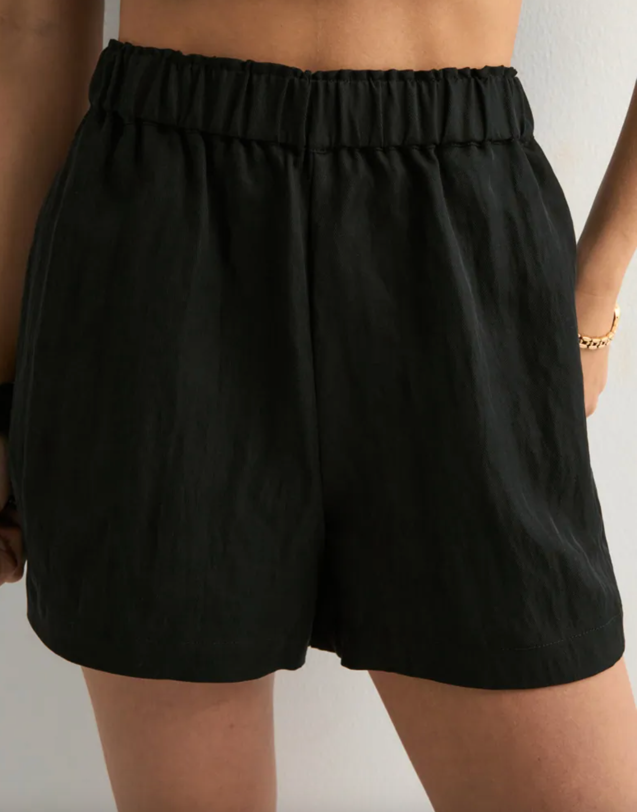Relaxed high waist shorts 24896 Black (9000)