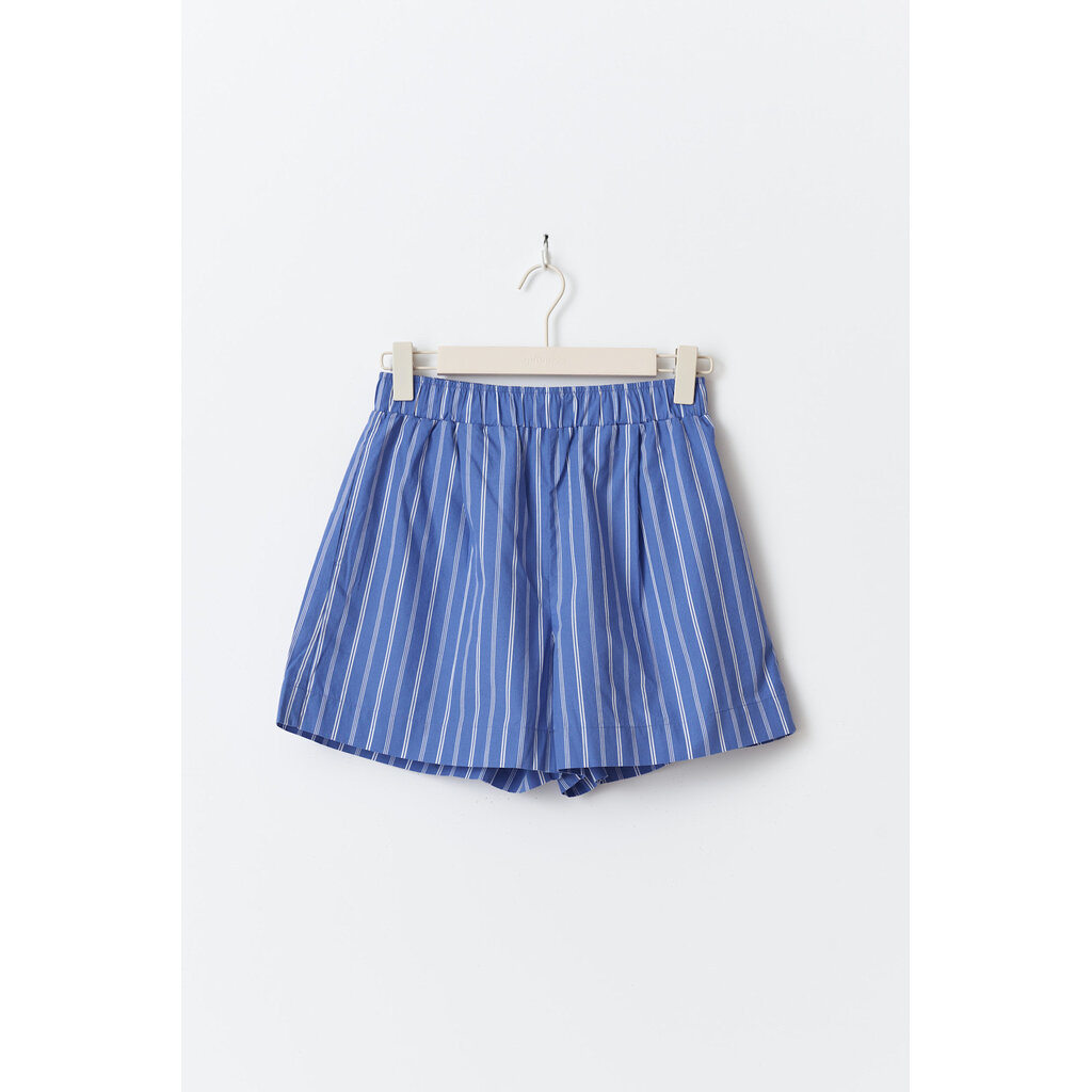 Gina Tricot Poplin shorts 22326 Blue/stripe