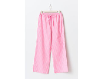Cotton poplin trousers 22719 Pink stripe