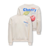 KOGPHILEA LIFE L/S OVZFRUIT ONECK UB SWT 15351700 Tofu Cherry