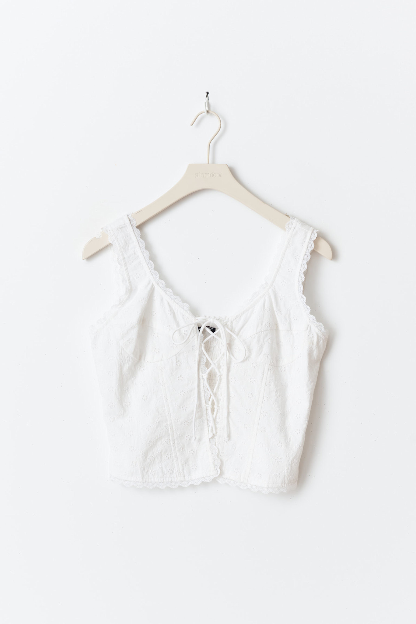 Broderie anglais top 25147 Offwhite