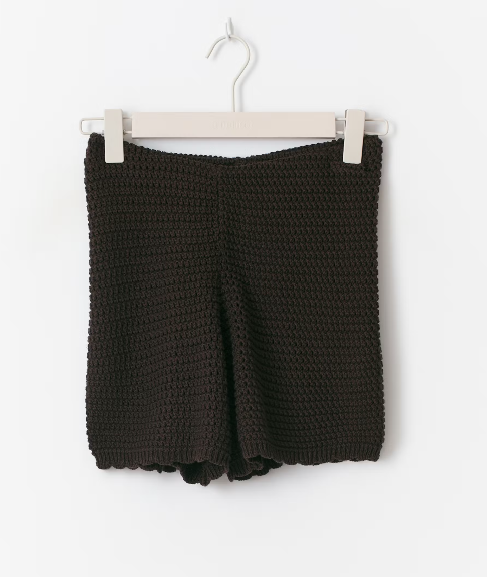 Knitted crochet shorts 24790 Black (9000)