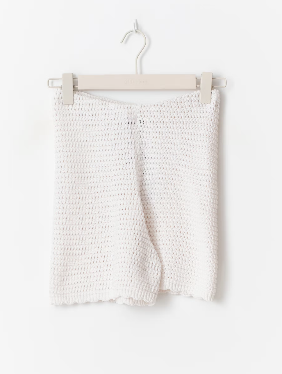Knitted crochet shorts 24790 Bright white (1028)