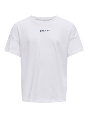 KOGCARRIE LIFE S/S OVZ CHERRY TOP JRS 15351709 Bright White Cherry