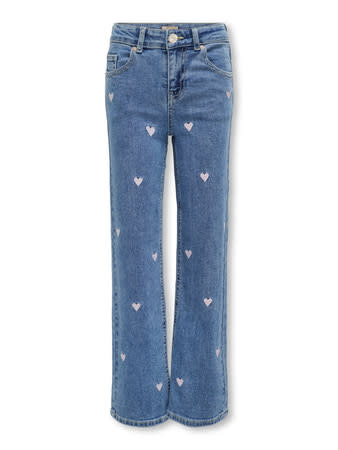 KMGJUICY WIDE LEG HEART EMB JEANS NOOS 15358387