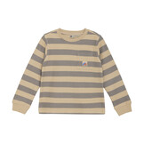 T-shirt Longsleeve Stripe 920190 2227 Latte Sand