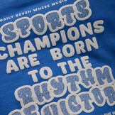 Oversized Sweater Textprint 920176 7992 Dusty Kobalt