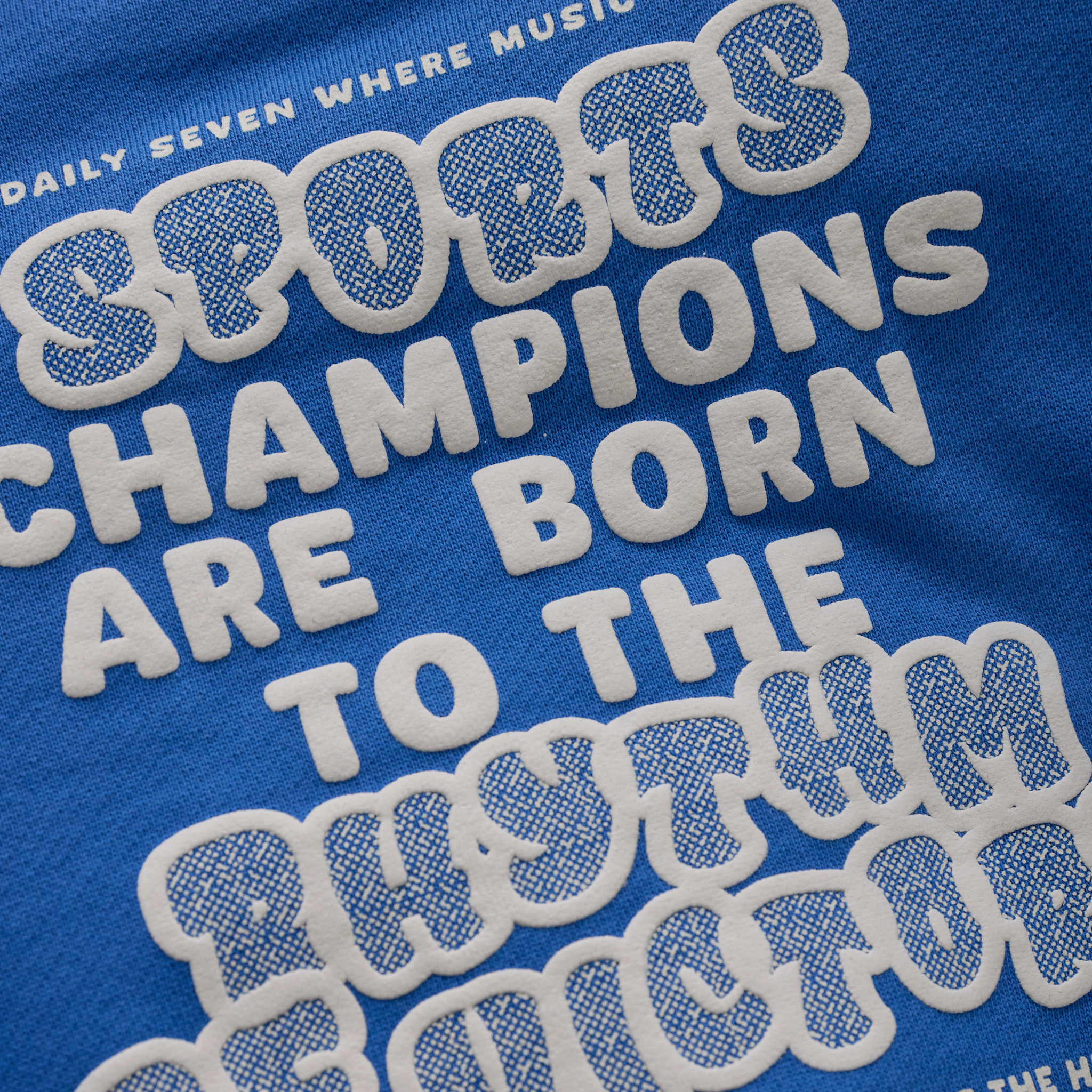 Oversized Sweater Textprint 920176 7992 Dusty Kobalt