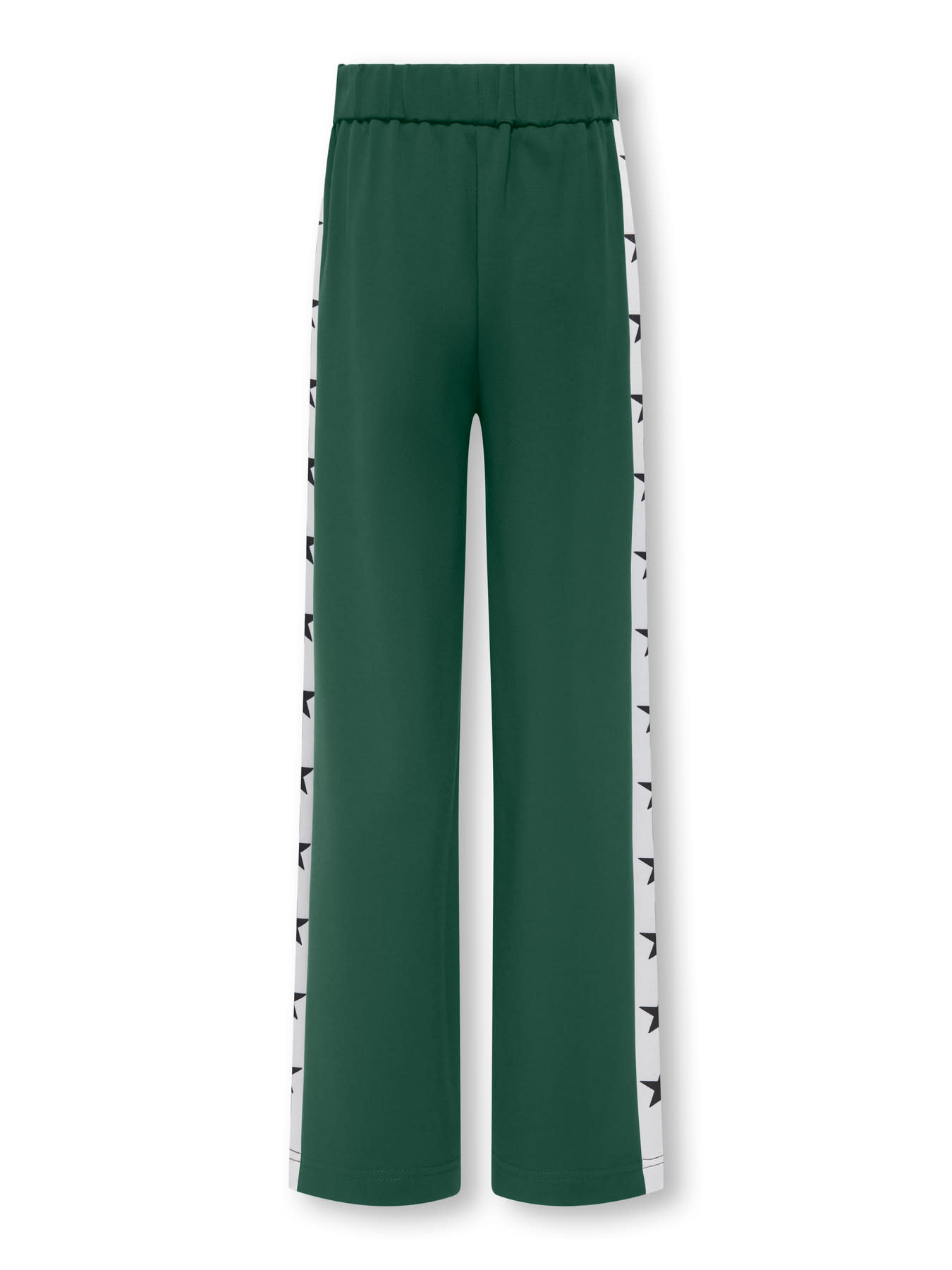 KOGPOPTRASH WIDE PANT 15354955 Pineneedle White Panel/Black Stars