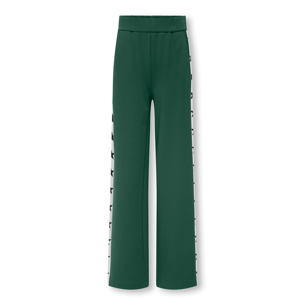 KIDS ONLY KOGPOPTRASH WIDE PANT 15354955 Pineneedle White Panel/Black Stars