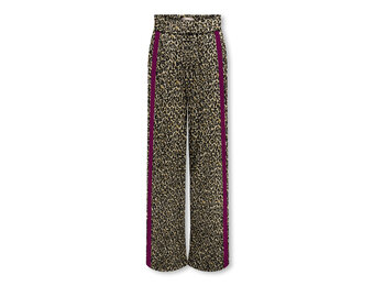 KOGPOPTRASH WIDE PANT 15354955 Black LEO/Cabernet Panels