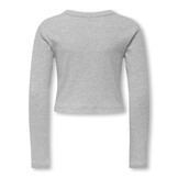 KOGBINA LIFE L/S O-NECK TOP JRS 15356857 Light Grey Melange