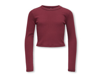 KOGBINA LIFE L/S O-NECK TOP JRS 15356857 Cabernet