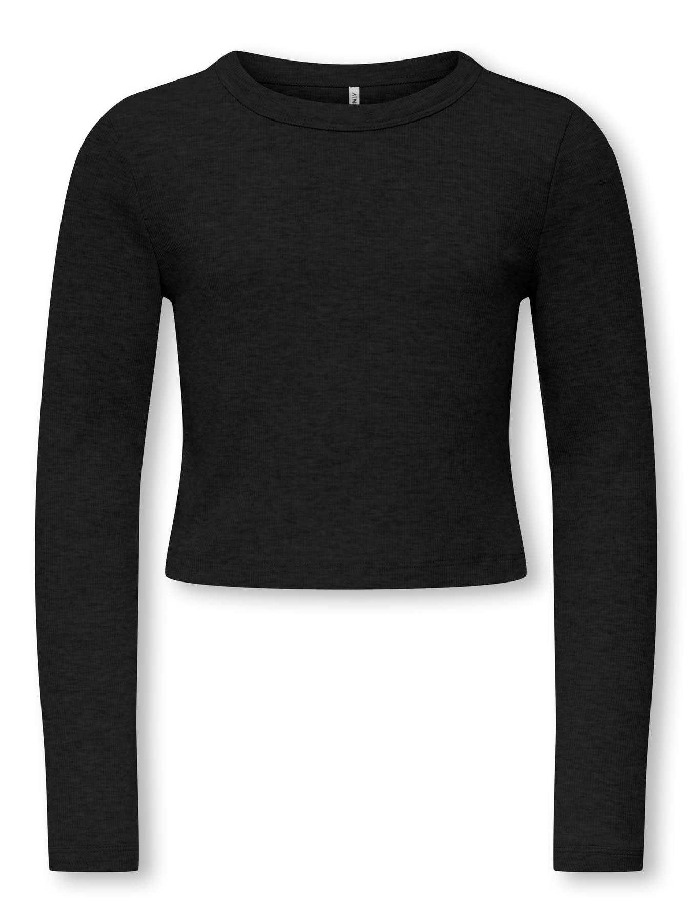 KOGBINA LIFE L/S O-NECK TOP JRS 15356857 Black