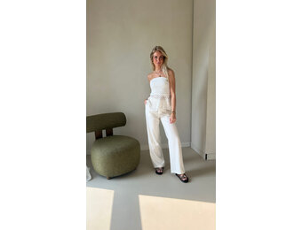 Linnen pantalon - white melee