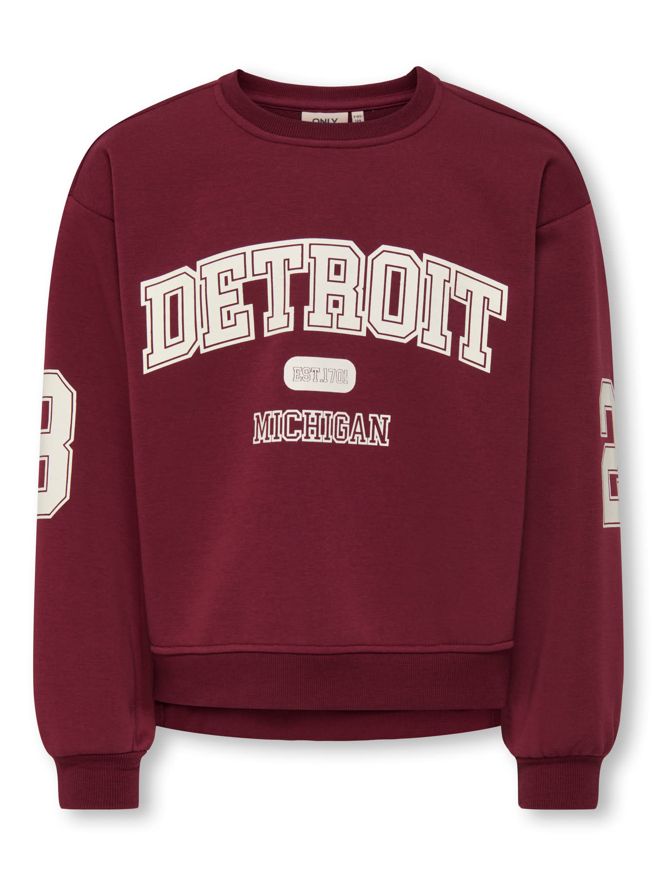 KOGVICTORY LIFE L/S O-NECK SWT 15356797 Cabernet Detroit/Cloud Dancer