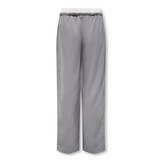 KOGMILEY LIFE PINSTR. BOXER STR PANT PNT 15361363 Medium Grey Melange Boxer White