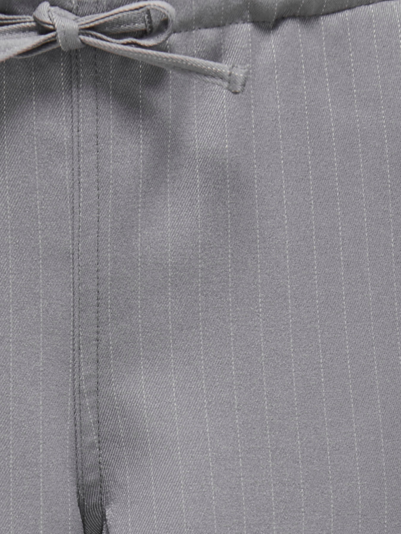 KOGMILEY LIFE PINSTR. BOXER STR PANT PNT 15361363 Medium Grey Melange Boxer White
