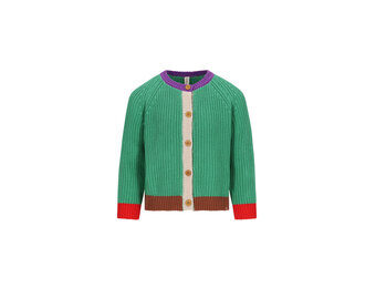 Miles knitted cardigan D507-0324 Medium Green