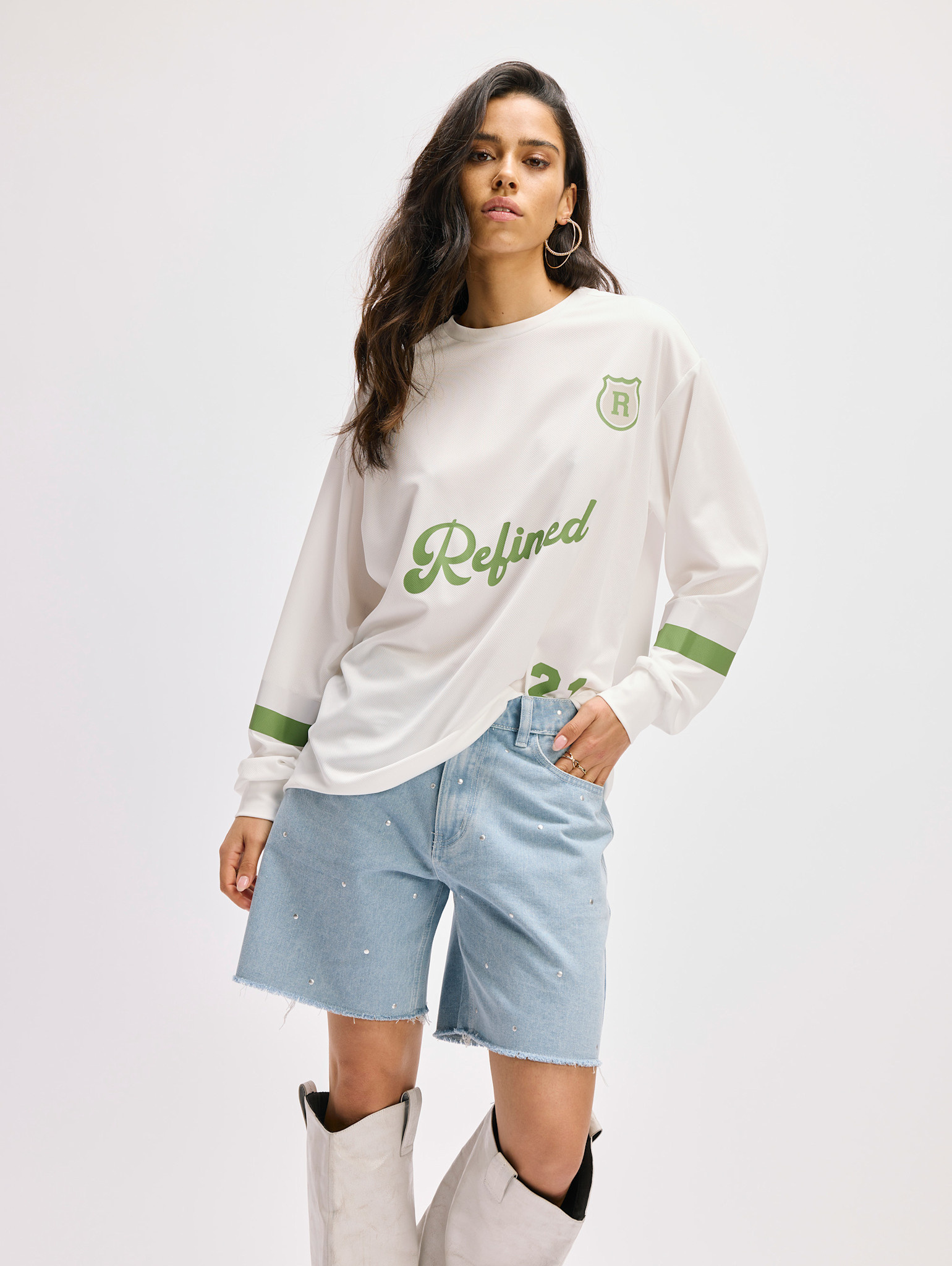 knitted longsleeve jersey JODY (R2508810689) 002 - off white