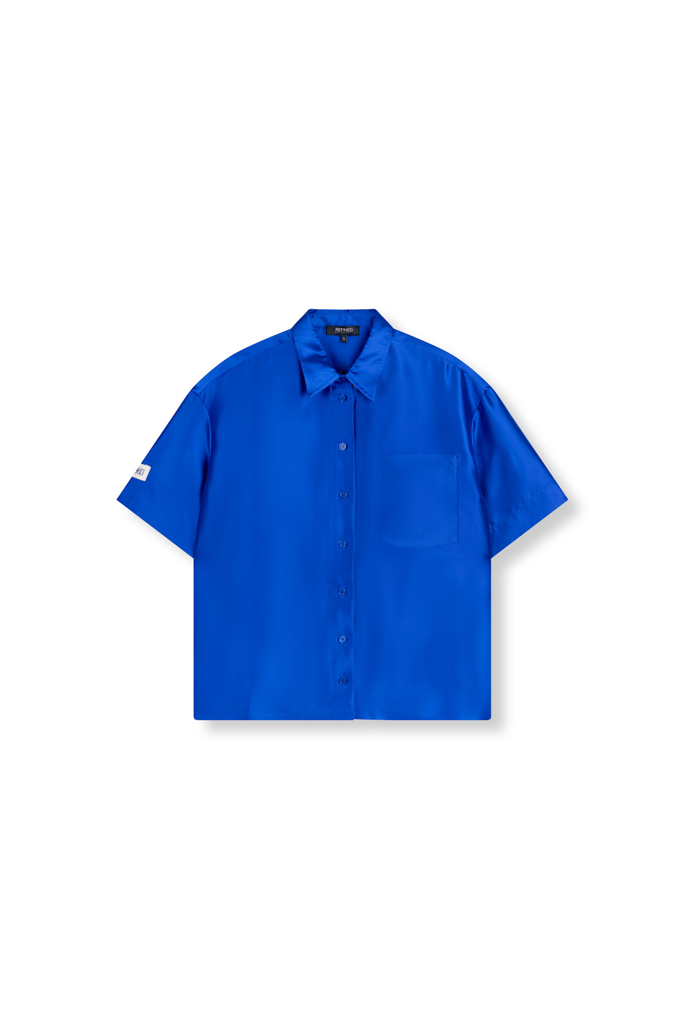 woven shiny blouse ALANA (R2508953710) 202 - cobalt