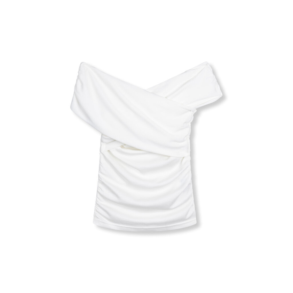 REFINED cross short sleeve top ELMA (R2508809715)