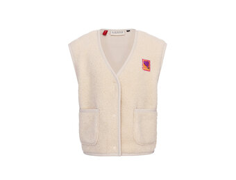 teddy gilet 2531-7016-008 Dove white