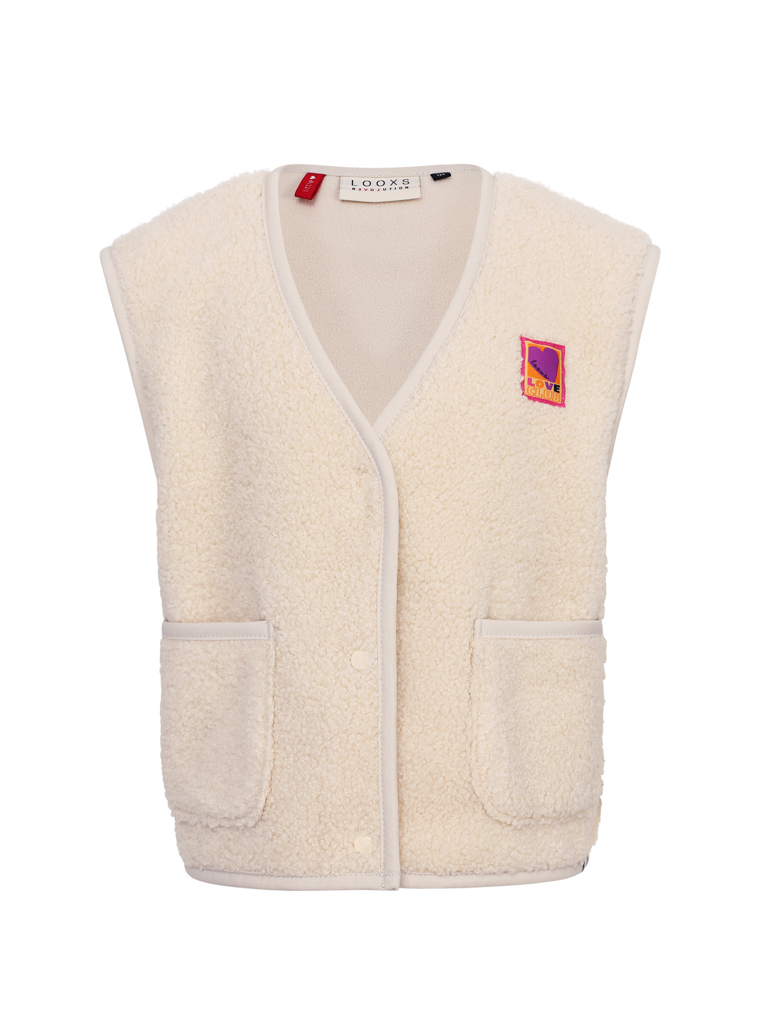 teddy gilet 2531-7016-008 Dove white