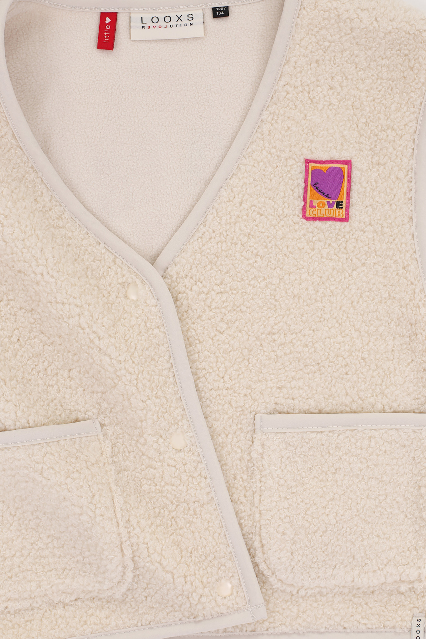 teddy gilet 2531-7016-008 Dove white