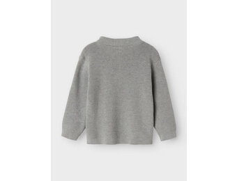 NMMNESOLLE LS KNIT 13247088 Grey Melange